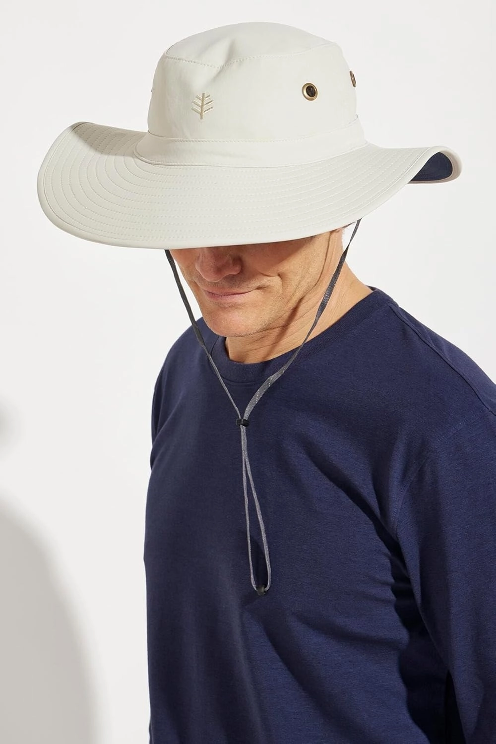 Men's Shapeable Wide Brim Hat - UPF 50 Sun Protection - Maximum Coverage on Your Next Adventure - Sun Fearless Leo Hat