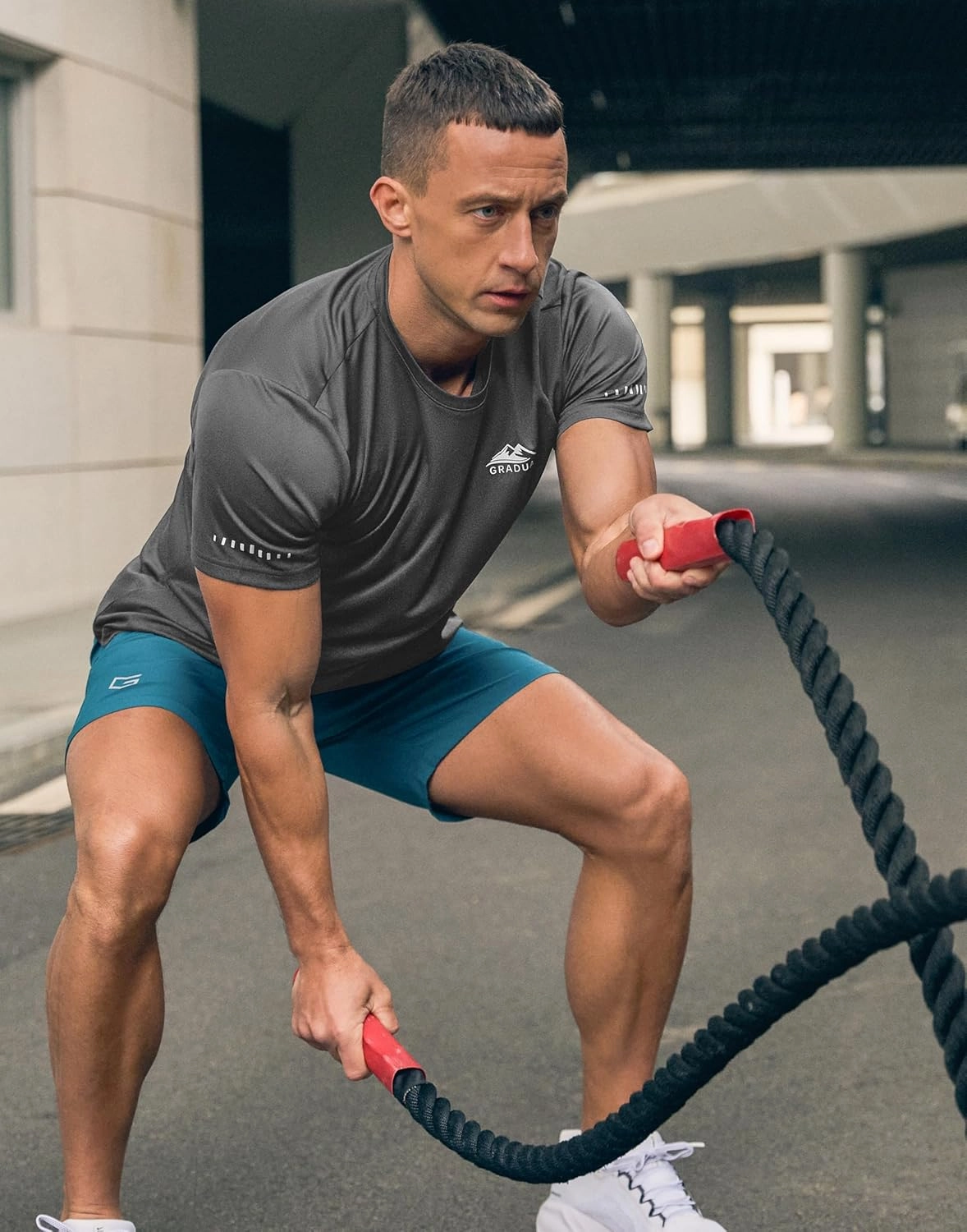 Men's UPF 50  Sun Protection Dry Fit Workout T-Shirts Rash Guard Swim Shirts Moisture Wicking Tee for Athletic, Beach, Hiking