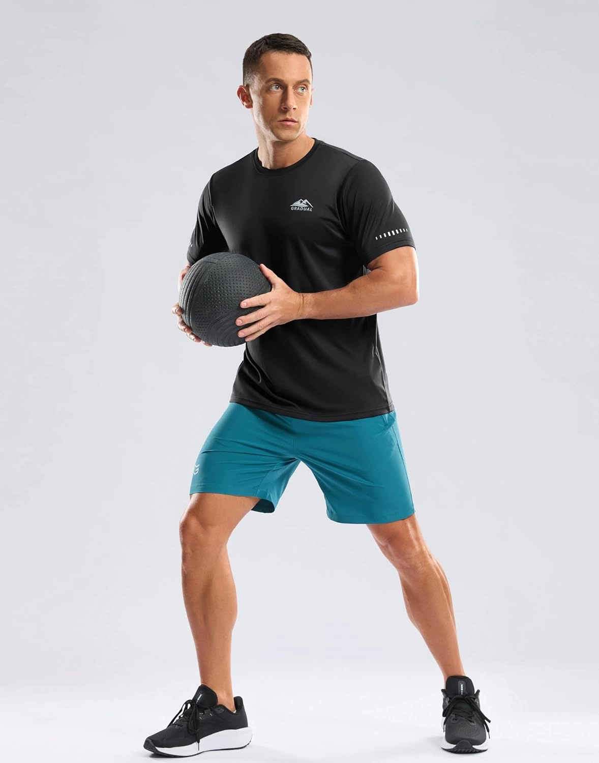 Men's UPF 50  Sun Protection Dry Fit Workout T-Shirts Rash Guard Swim Shirts Moisture Wicking Tee for Athletic, Beach, Hiking
