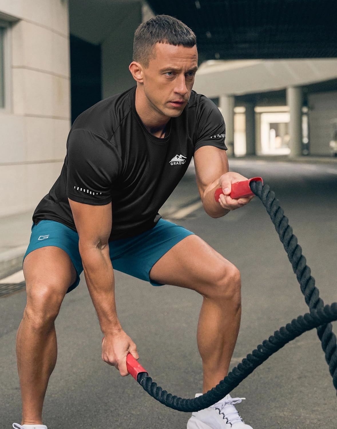 Men's UPF 50  Sun Protection Dry Fit Workout T-Shirts Rash Guard Swim Shirts Moisture Wicking Tee for Athletic, Beach, Hiking