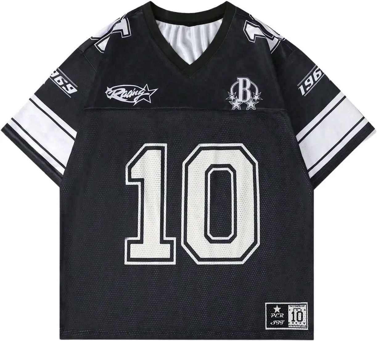 Men's Number Graphic Jersey Shirts Y2K Graphic Short Sleeve Streetwear Tee Shirt Top