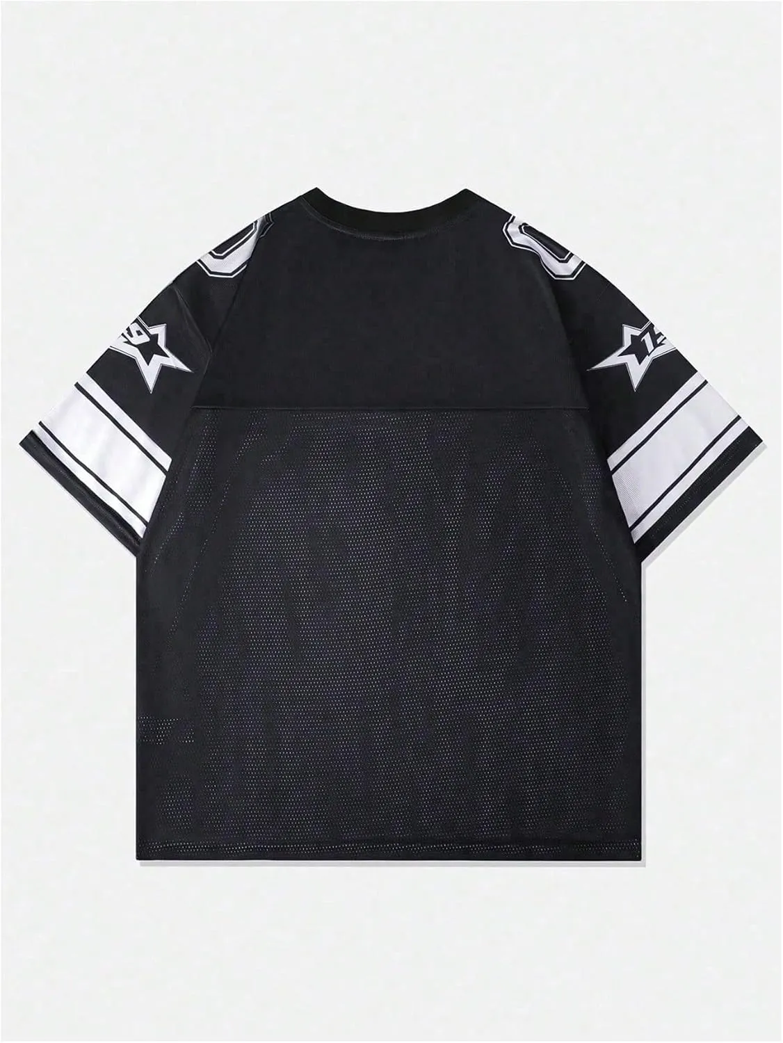 Men's Number Graphic Jersey Shirts Y2K Graphic Short Sleeve Streetwear Tee Shirt Top