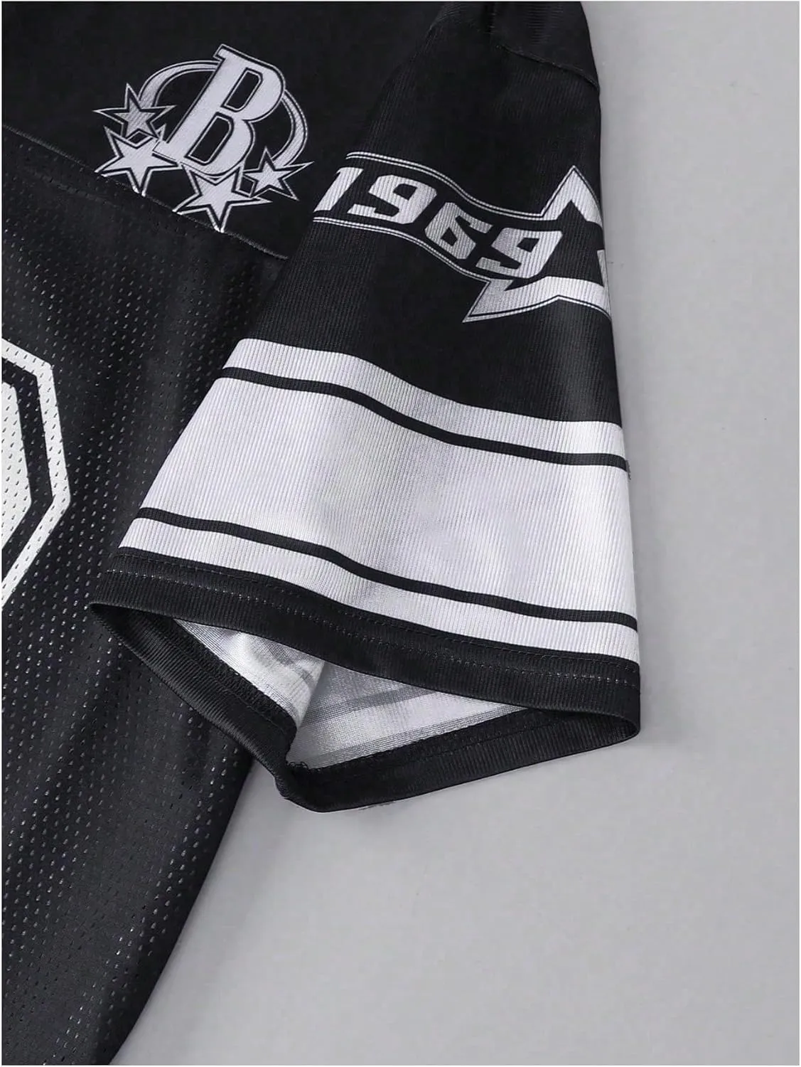 Men's Number Graphic Jersey Shirts Y2K Graphic Short Sleeve Streetwear Tee Shirt Top