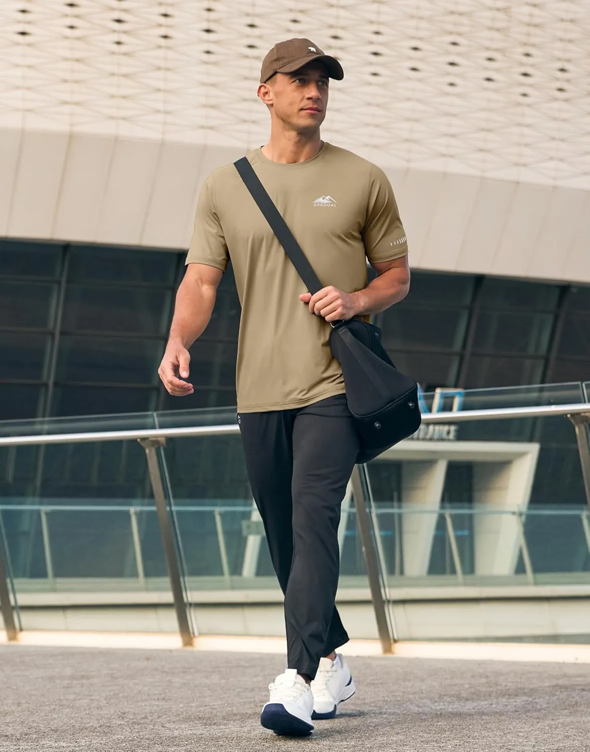 Men's UPF 50  Sun Protection Dry Fit Workout T-Shirts Rash Guard Swim Shirts Moisture Wicking Tee for Athletic, Beach, Hiking