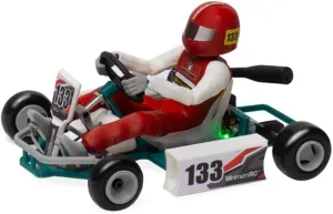 Mini RC Car, Retro Racer 1/32 Scale 2.4G Mini RC Kart Assembly Model Kit, High Performance Off-Road RC Kit Without Remote Control and Receiver for Teens&Adults - KIT Version