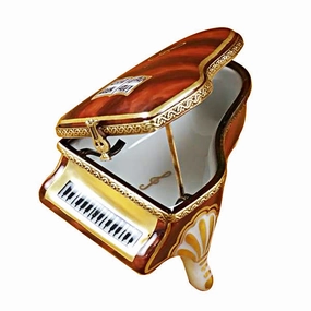 Mini Piano Limoges Porcelain Box