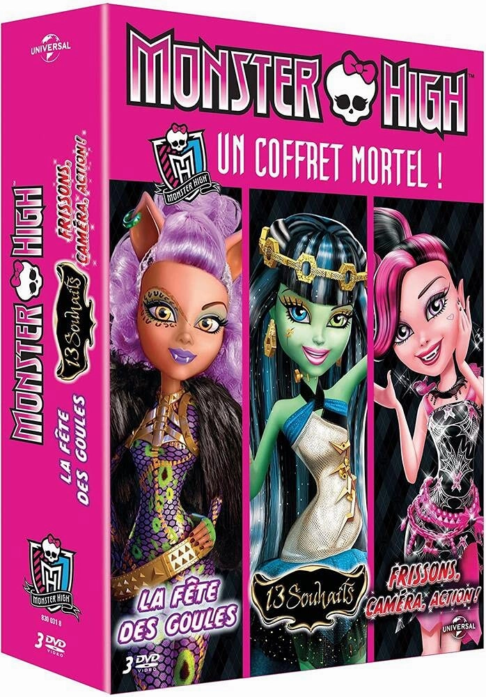Monster High Collection ( Monster High: Ghouls Rule! / Monster High: 13 Wishes / Monster High: Frights, Camera, Action! ) [ NON-USA FORMAT, PAL, Reg.2 Import - France ]