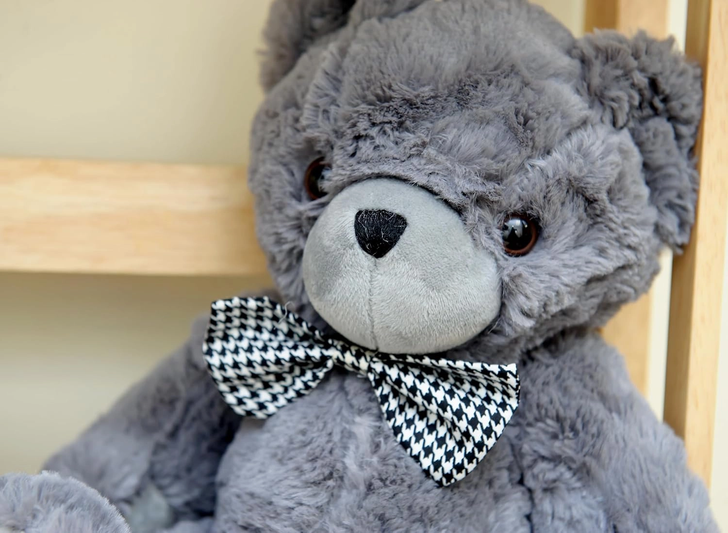 My Baby's Heartbeat Bear Stuffed Animal, 20 Sec Recorder for Baby's First Heartbeats, Cute Plush Toy, Re-recordable, Ideal Gift for Baby Showers, Valentine's Day, Birthdays, Gray Love Bear