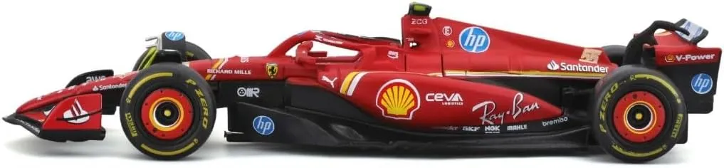 New 2024 1/43 F1 SF24#55 Alloy Racing Model Car for 1:43 Formula 1 SF24#55 Sainz Ferari Die Cast Adult Collection (Color Box Packaging Version)