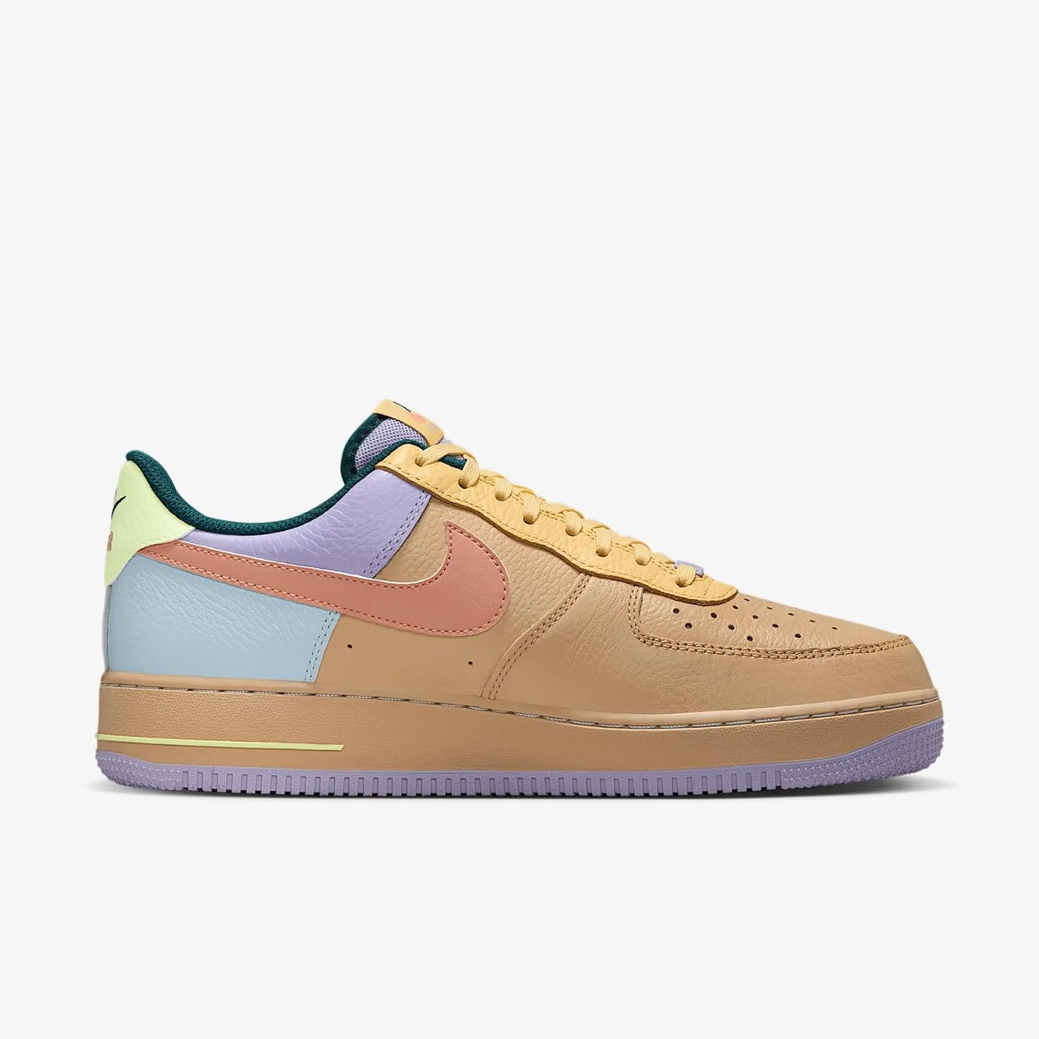 Nike Air Force 1 '07 Men's Shoes (IB4493-252, Sesame/Hydrangeas/Soft Yellow/Apricot Agate)