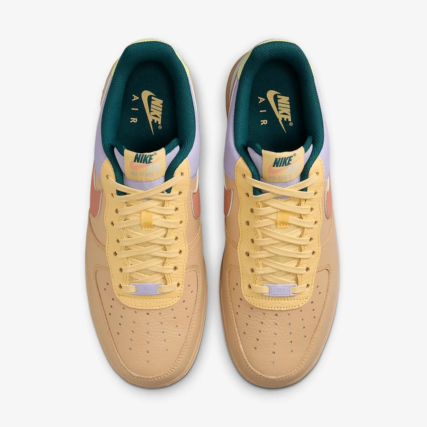 Nike Air Force 1 '07 Men's Shoes (IB4493-252, Sesame/Hydrangeas/Soft Yellow/Apricot Agate)