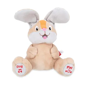 Nuby Peek a Boo Friends Animated Plush Toy with Music and Interactive Play, Bunny - Easter Basket Stuffers for Kids for Kids or Toddlers