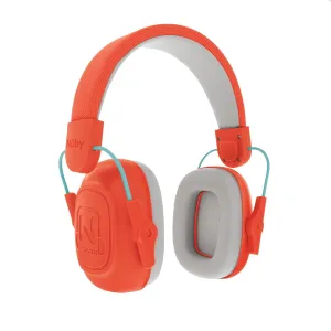 Nuby Soft Sounds Noise Canceling Earmuffs – Hearing Protection for Kids & Teens (Ages 5-16), Blocks Loud Noise, Adjustable Headband, Super Soft Padding, Includes Carry Case, Orange