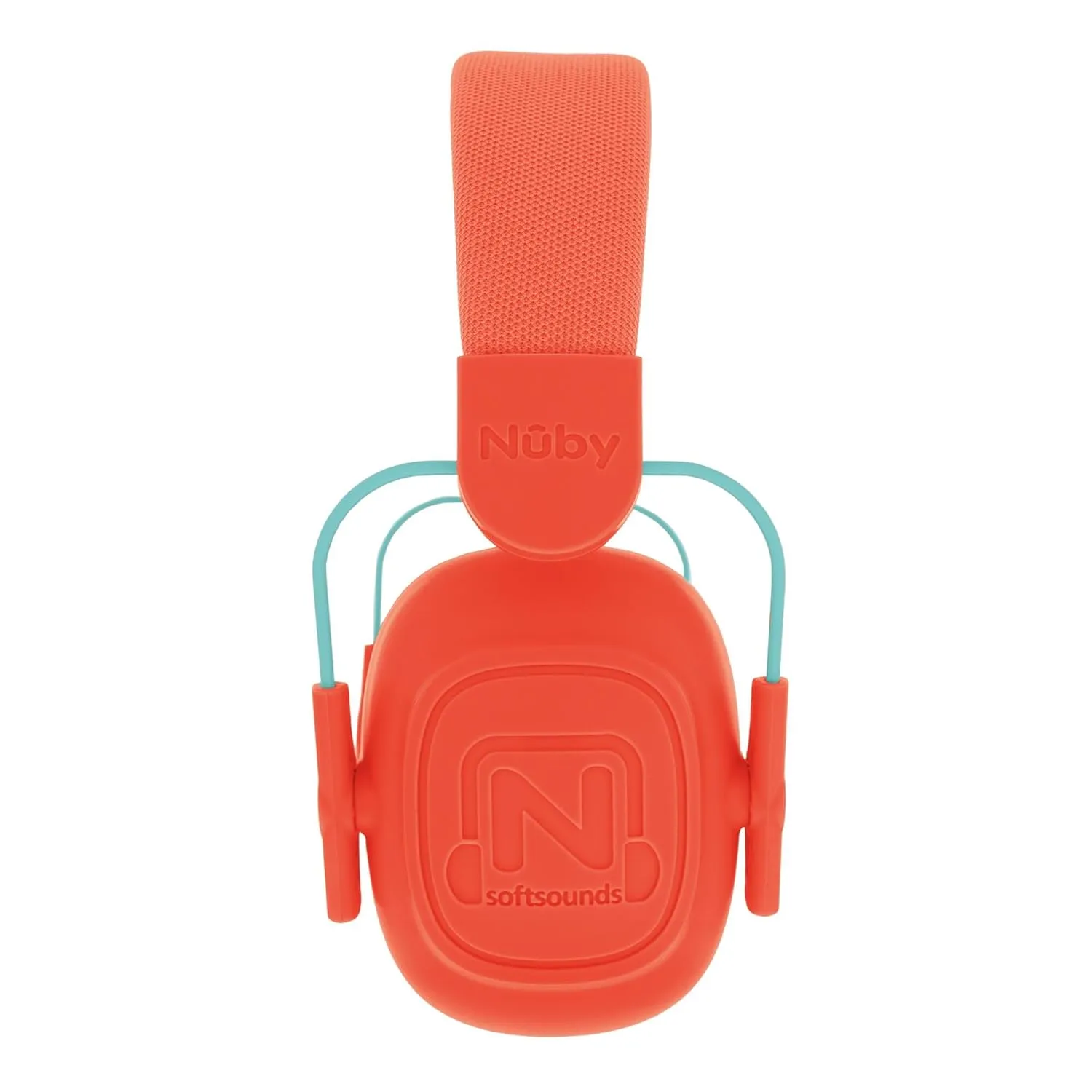 Nuby Soft Sounds Noise Canceling Earmuffs – Hearing Protection for Kids & Teens (Ages 5-16), Blocks Loud Noise, Adjustable Headband, Super Soft Padding, Includes Carry Case, Orange