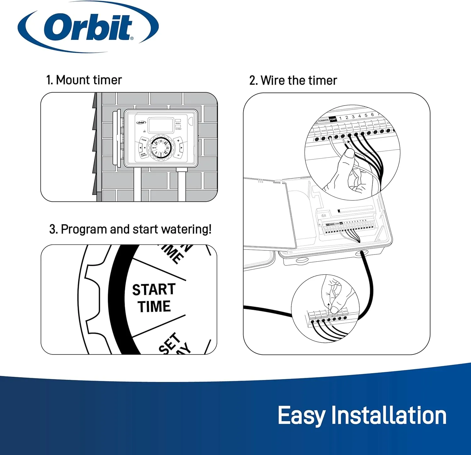 Orbit 27894 - Easy-Set Logic 4-Station Indoor/Outdoor Sprinkler Timer/Controller