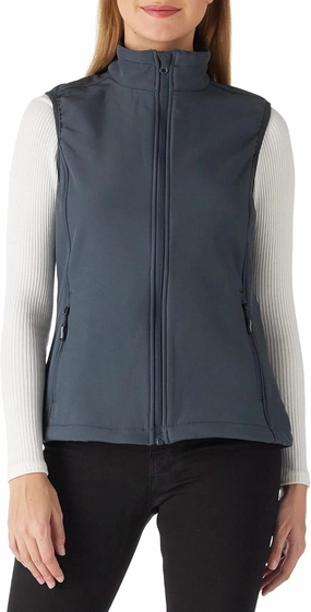 Outdoor Ventures Women's Lightweight Softshell Vest Windproof Fleece Lined Zip Up Sleeveless Jacket for Running Hiking Golf