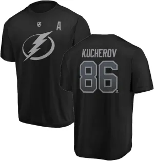 Outerstuff Nikita Kucherov Tampa Bay Lightning #86 Youth Boys 3rd Jersey Alternate Captain Name & Number Performance T-Shirt