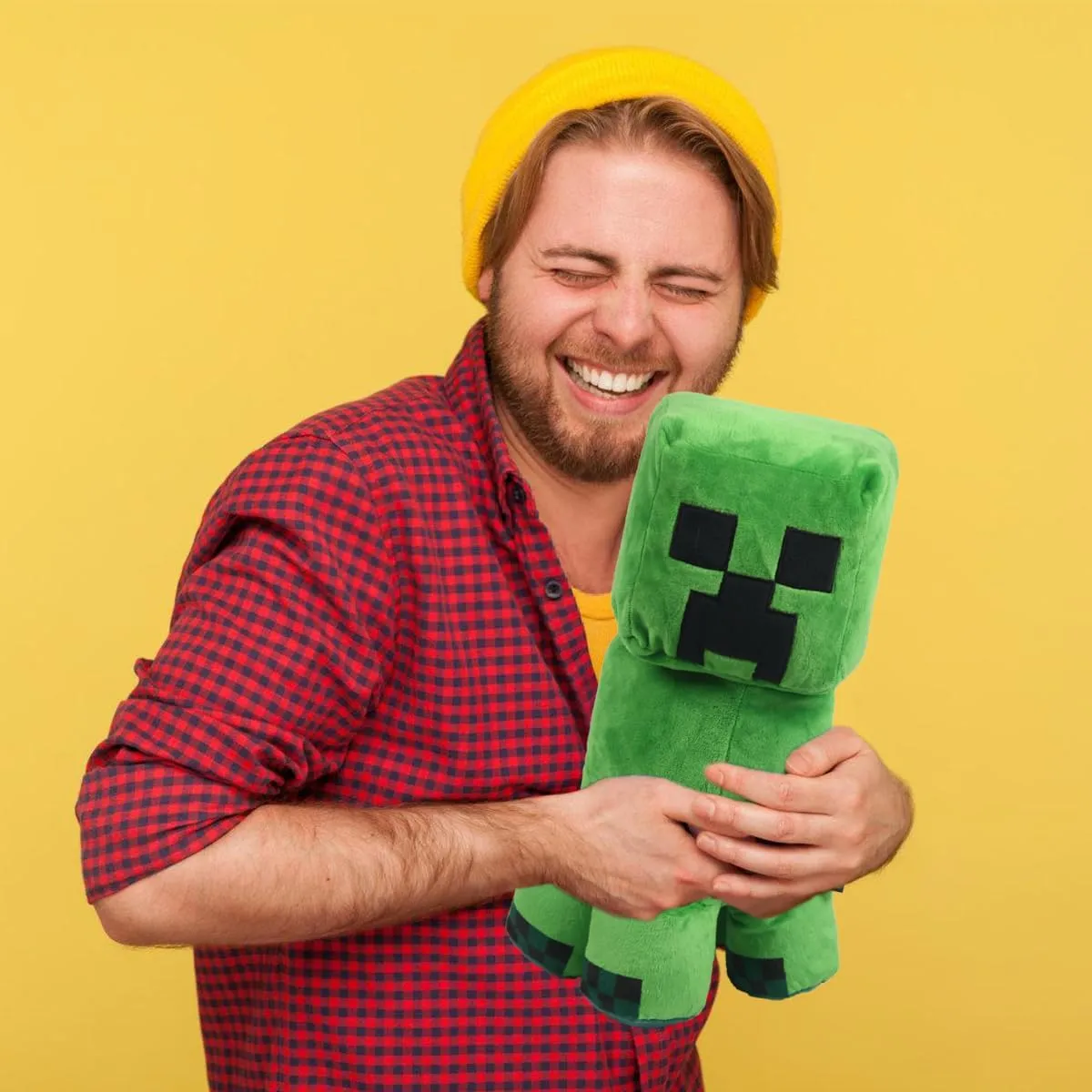 Pixel-Style Game Basic Plush Character Soft Toy, Video Game-Inspired Collectible Plushies Gifts for Kids & Fans (Creeper)
