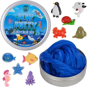 Play Putty Therapy Putty for Kids with Charms Deep Blue Sea Theraputty Medium Resistance, Increase Fine Motor Skills and Finger Strength, Physical and Occupational Therapy Toy