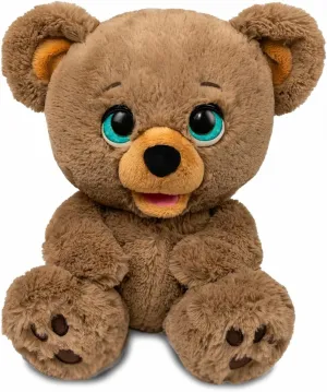 PLAYi PoE the Bear with Artificial Intelligence, Create Stories with One App and Move Mouth as Counting with ChatGPT AI Technology, Suitable for Kids, 60 Minutes Memory