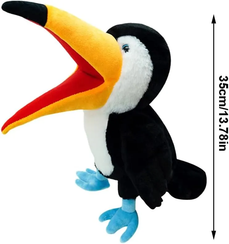 Plush Bird Hand Puppets with Movable Mouth Zoo Animal Plush Puppets Kids Adults Stuffed Animal Hand Puppets Toys Interactive Toys for Role Play Show Theater Storytelling Christmas Birthday Gift