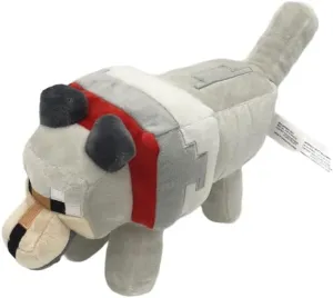 Plush Wolf 14-inch Stuffed Animal Figure, Floppy Soft Doll Inspired by Video Game Character, Collectible Toy
