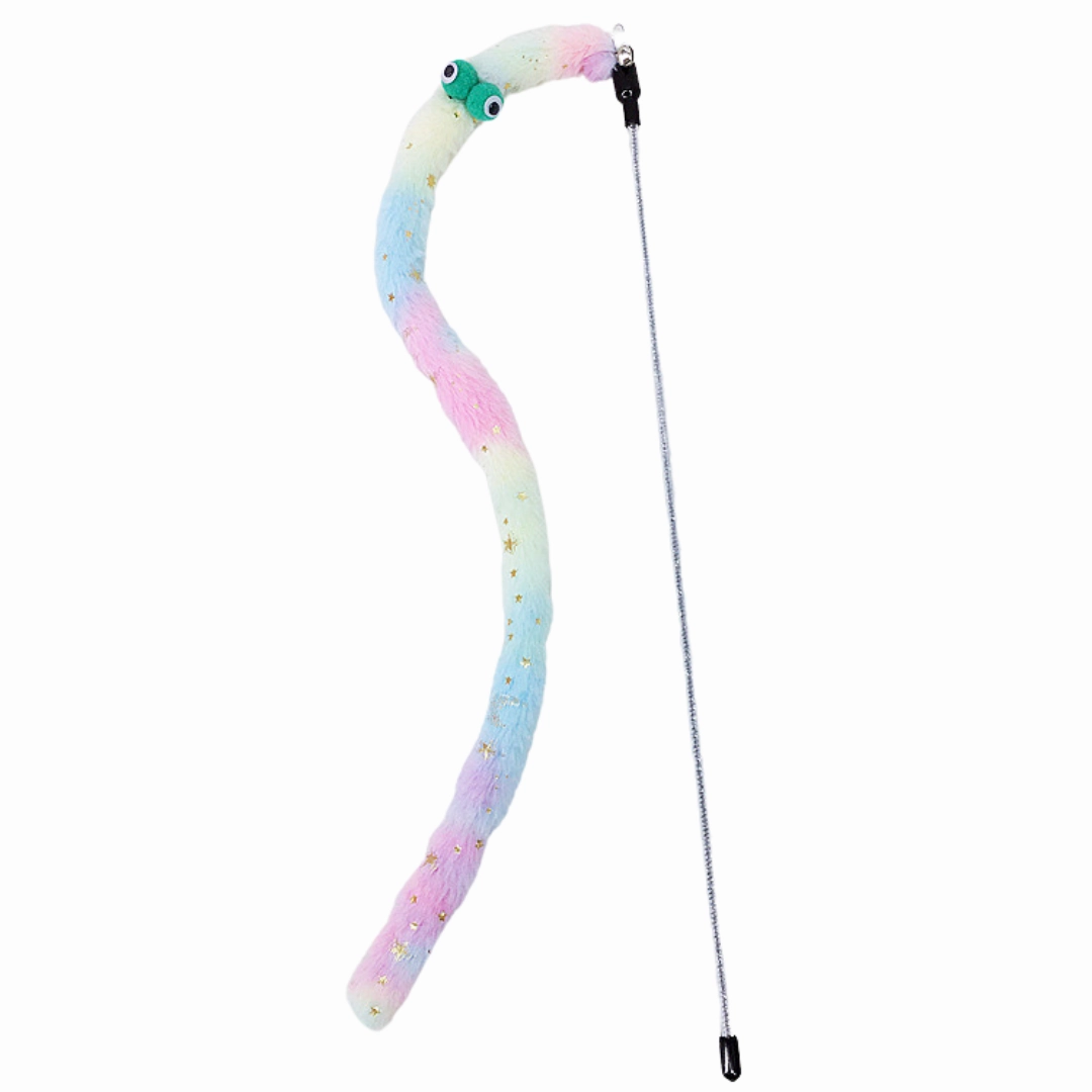 Plush Cat Teaser Wand Toys With Bell