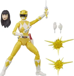 Power Rangers Lightning Collection 15-cm Mighty Morphin Yellow Ranger Collectible Action Figure Toy with Accessories