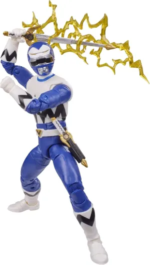 Power Rangers Lightning Collection Lost Galaxy Blue Ranger 6-Inch Premium Collectible Action Figure Toy with Accessories
