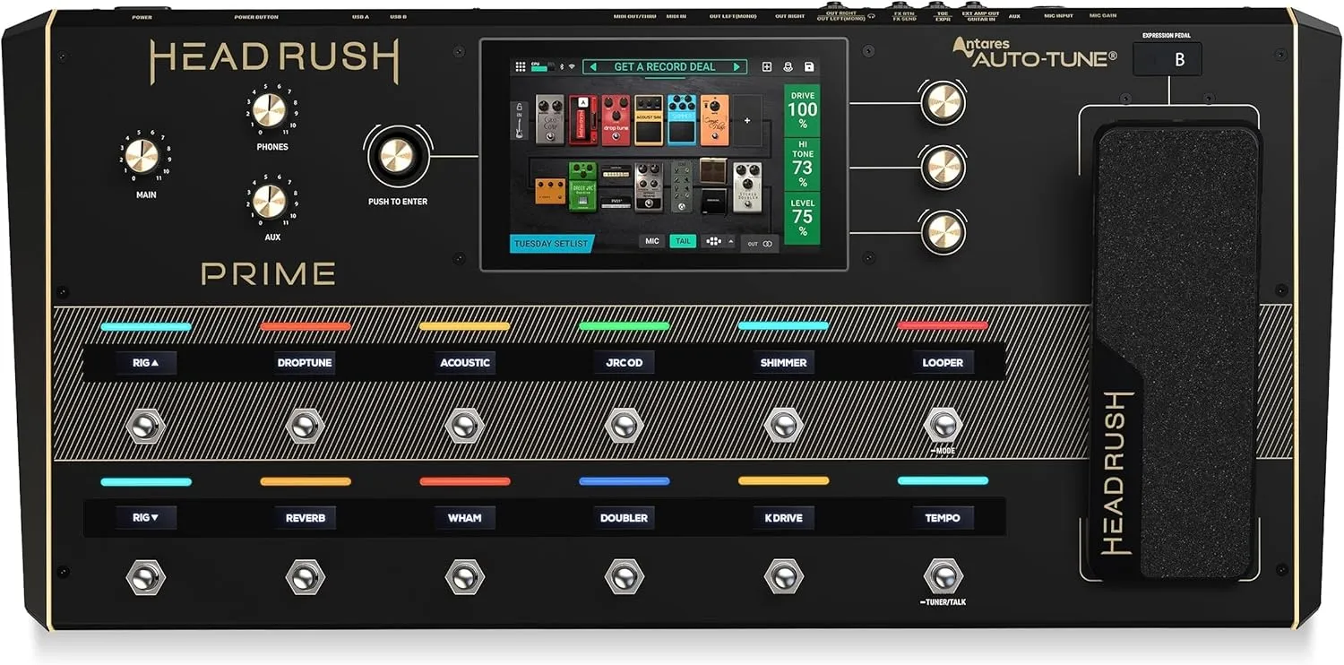 Prime - Guitar & Vocal Multi Effects Pedal & Amp Modeling Processor with Amp Cloner, Antares Auto-Tune, WiFi, Touchscreen, Looper & Bluetooth