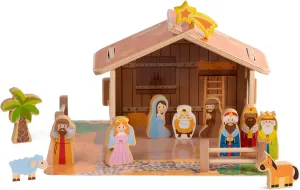 PRISP Wooden Nativity Scene for Kids - 20pcs Set