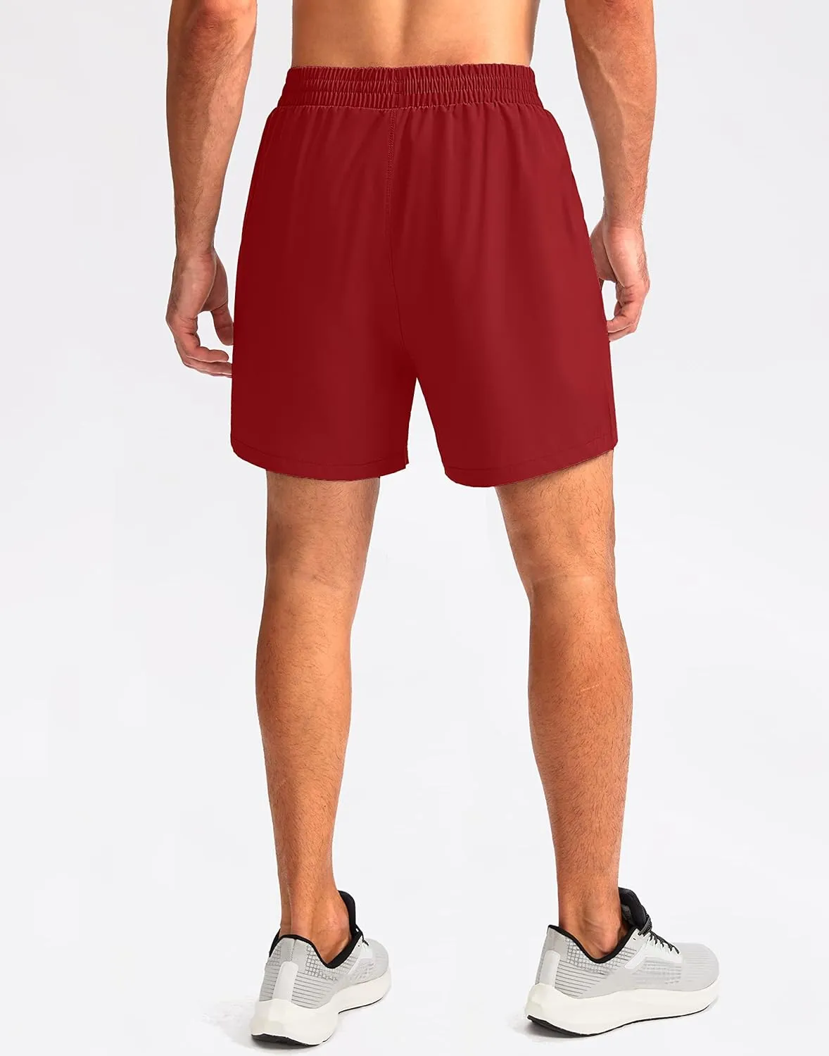 Pudolla Men's Workout Running Shorts 7"/5"/9" Lightweight Gym Athletic Shorts for Men with Zipper Pockets