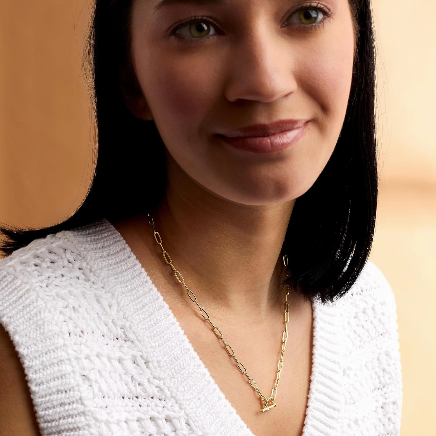 Pure Collection by Ross-Simons Italian 14kt Yellow Gold Paper Clip Link Toggle Necklace