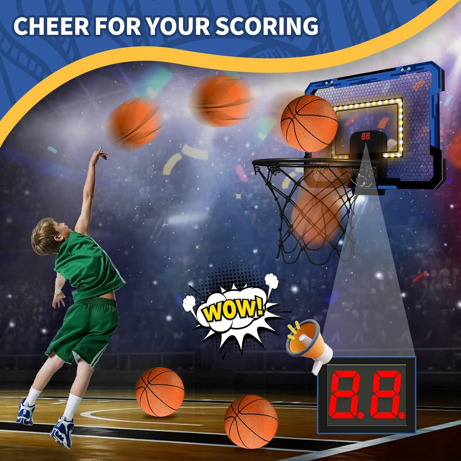 QDRAGON Mini Basketball Hoop