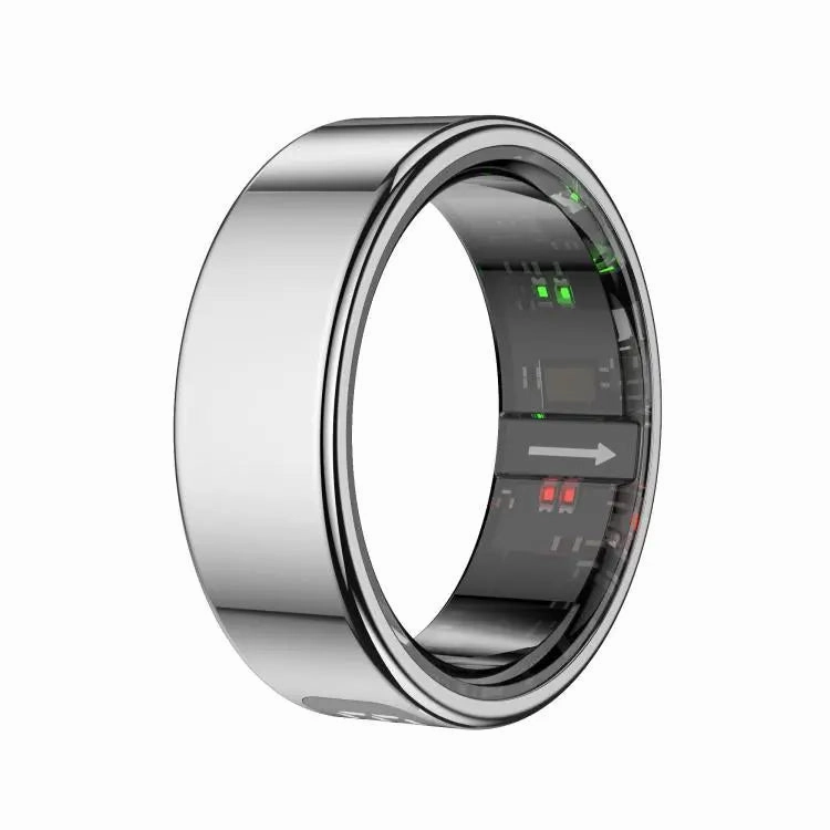 R11 SIZE 8 Smart Ring, Support Heart Rate / Blood Oxygen / Sleep / Multiple Sports Modes(Silver)