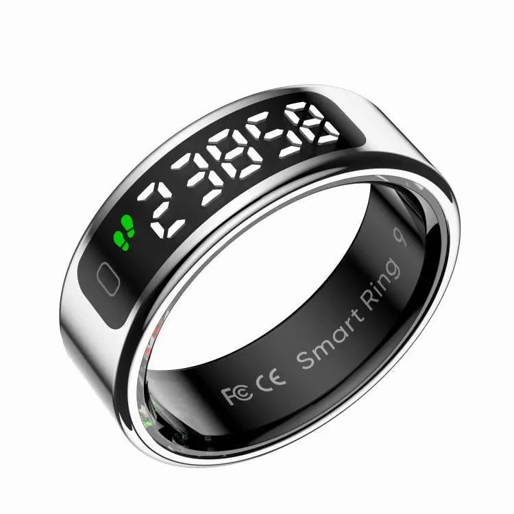 R11 SIZE 8 Smart Ring, Support Heart Rate / Blood Oxygen / Sleep / Multiple Sports Modes(Silver)