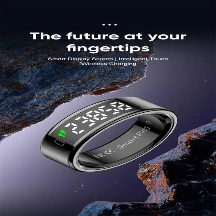 R11 SIZE 8 Smart Ring, Support Heart Rate / Blood Oxygen / Sleep / Multiple Sports Modes(Silver)