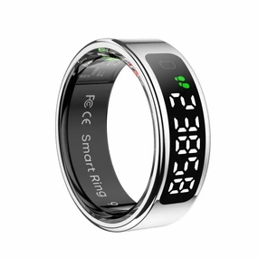 R11 SIZE 8 Smart Ring, Support Heart Rate / Blood Oxygen / Sleep / Multiple Sports Modes(Silver)
