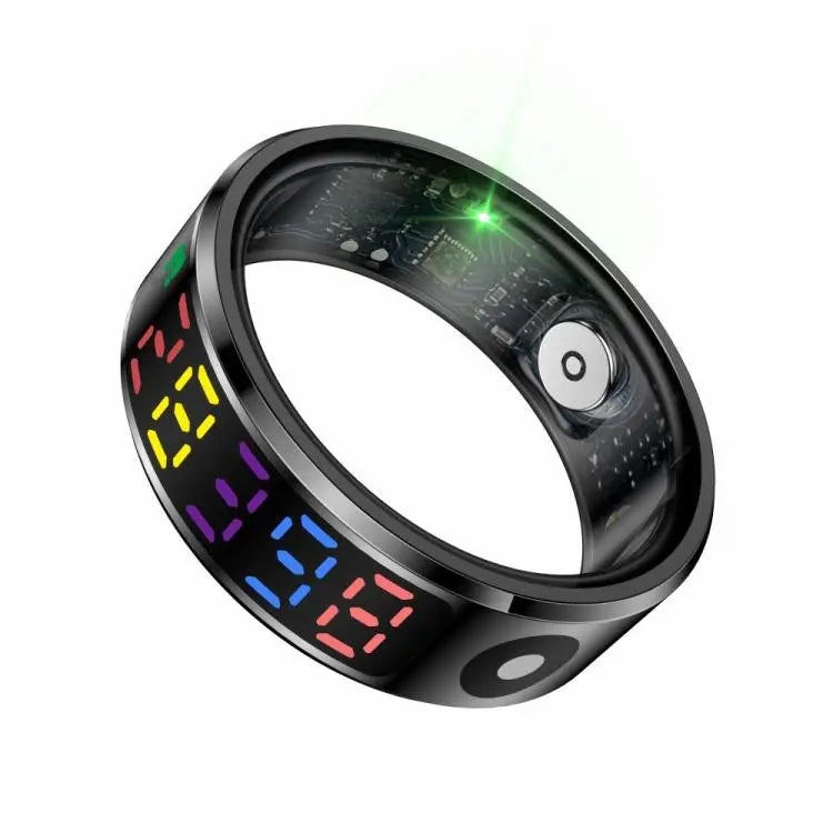 R12 SIZE 12 Smart Ring, Support Heart Rate / Blood Oxygen / Sleep / Multiple Sports Modes(Black)