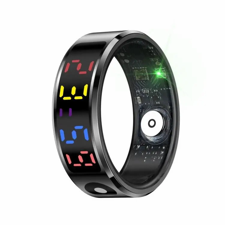 R12 SIZE 12 Smart Ring, Support Heart Rate / Blood Oxygen / Sleep / Multiple Sports Modes(Black)