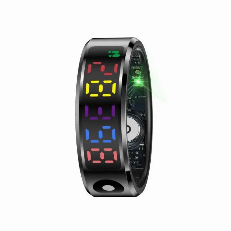 R12 SIZE 12 Smart Ring, Support Heart Rate / Blood Oxygen / Sleep / Multiple Sports Modes(Black)