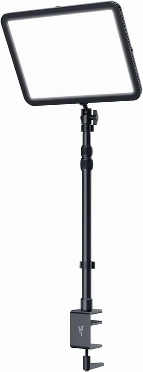 Razer Key Light Chroma: Customizable RGB Light Spectrum - 2800 Lumens Professional Light for Streaming, Video Recording/Conferencing on PC, Phone - Control via App - Clamp Mount - Wi-Fi & Bluetooth