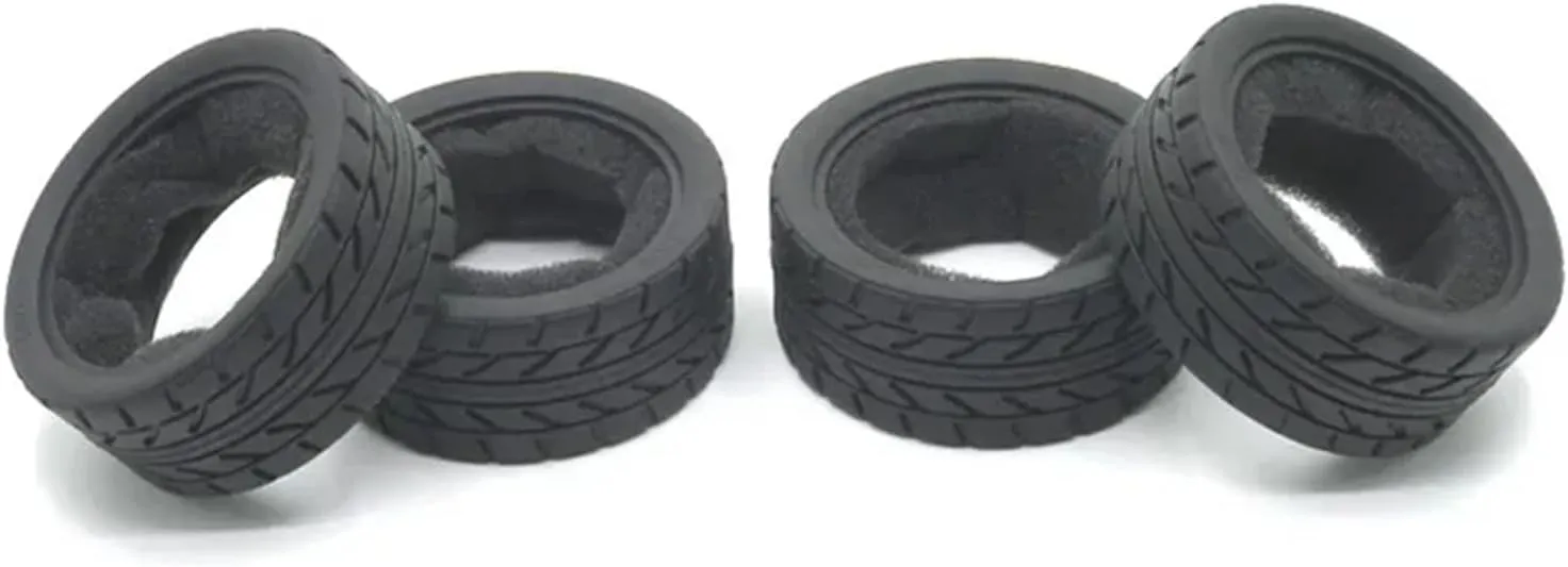 Rc Wheel Rim Tire for Wltoys for A949 A959 A969 A979 K929 RC Rubber Tyre Set 1/18 Scale Tyre with Tread Pattern Model Crawler RC Car Wheel Tires