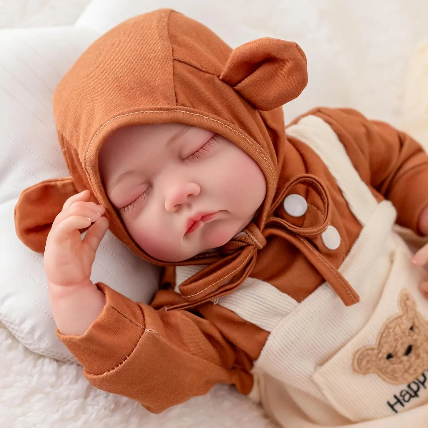 Realistic Baby Girl Dolls- 20-inch Reborn Doll with Lifelike Deatails and Feeding Toy Kit, Gift for Kids 3 , Grandparents, Collectors