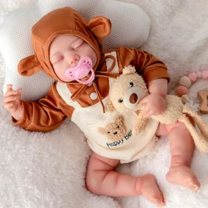 Realistic Baby Girl Dolls- 20-inch Reborn Doll with Lifelike Deatails and Feeding Toy Kit, Gift for Kids 3 , Grandparents, Collectors