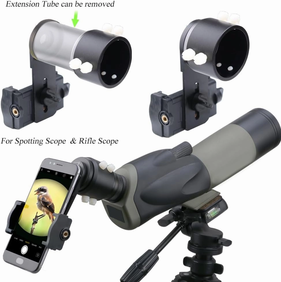 Rifle Scope Mount Camera Adapter - Smartphone Camera Adapter for Hunting Teaching