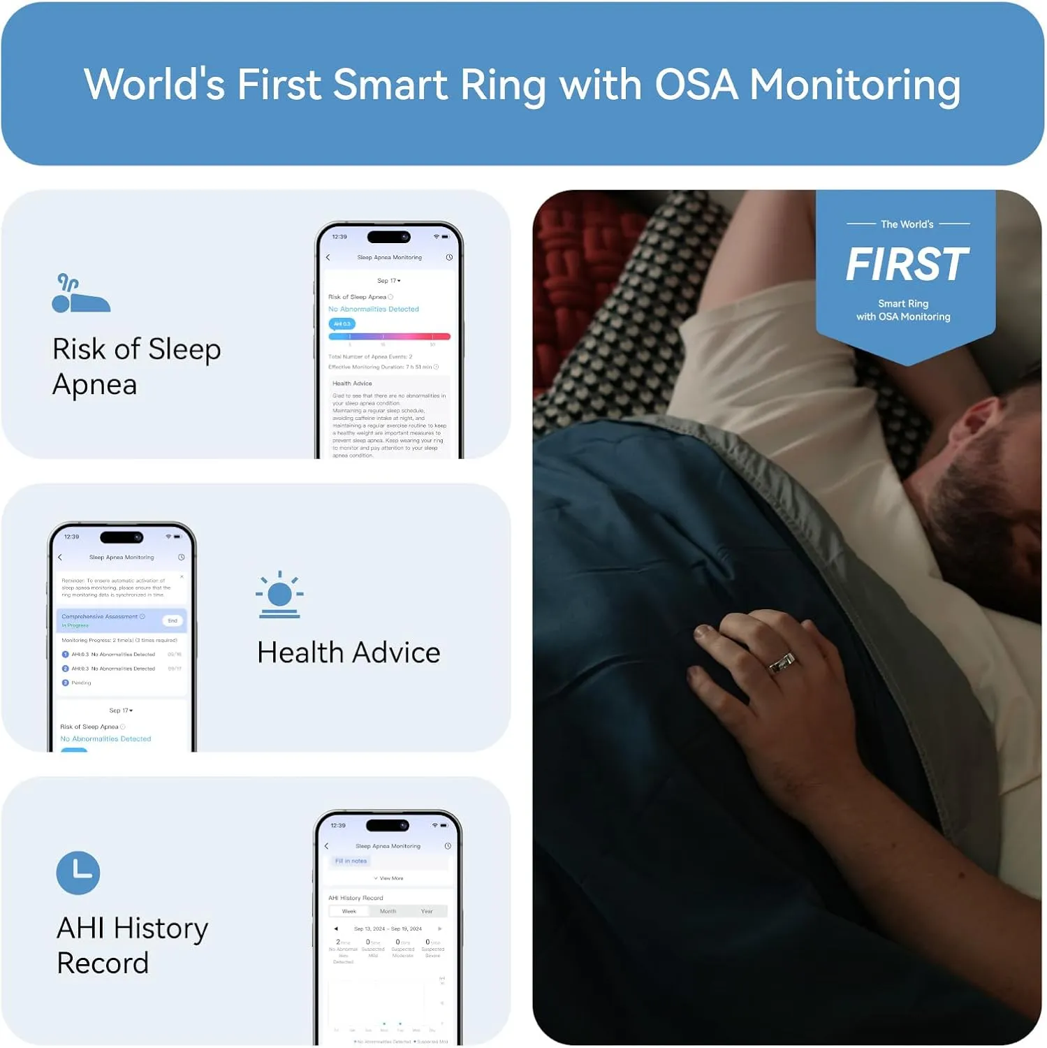 RingConn Gen 2, World’s First Smart Ring with Sleep Apnea Monitoring, No APP Subscription, 12-Day Battery Life, Stress/Heart Rate/Women's Health Tracker, Android & iOS Compatible (Silver, Size 10)