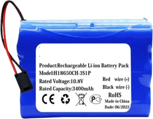 Robot Vacuum 10.8V 3400mAh Robot Battery ，Compatible for Puppyoo， V-M611A V-M611 V-M615 Vacuum Cleaner Robotic(Battery-2800mAh)