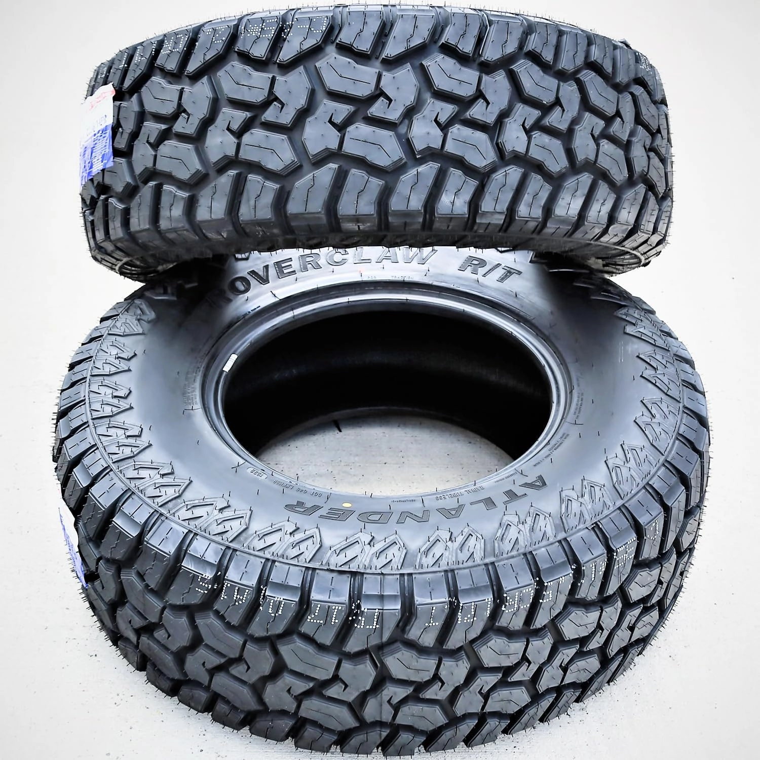Roverclaw R/T All-Terrain Mud Off-Road Light Truck Radial Tire-35X12.50R18LT 35X12.50X18 35X12.50-18 123Q Load Range E LRE 10-Ply RBL Raised Black Letters