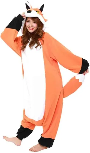 SAZAC Red Fox Kigurumi - Onesie Jumpsuit Halloween Costume